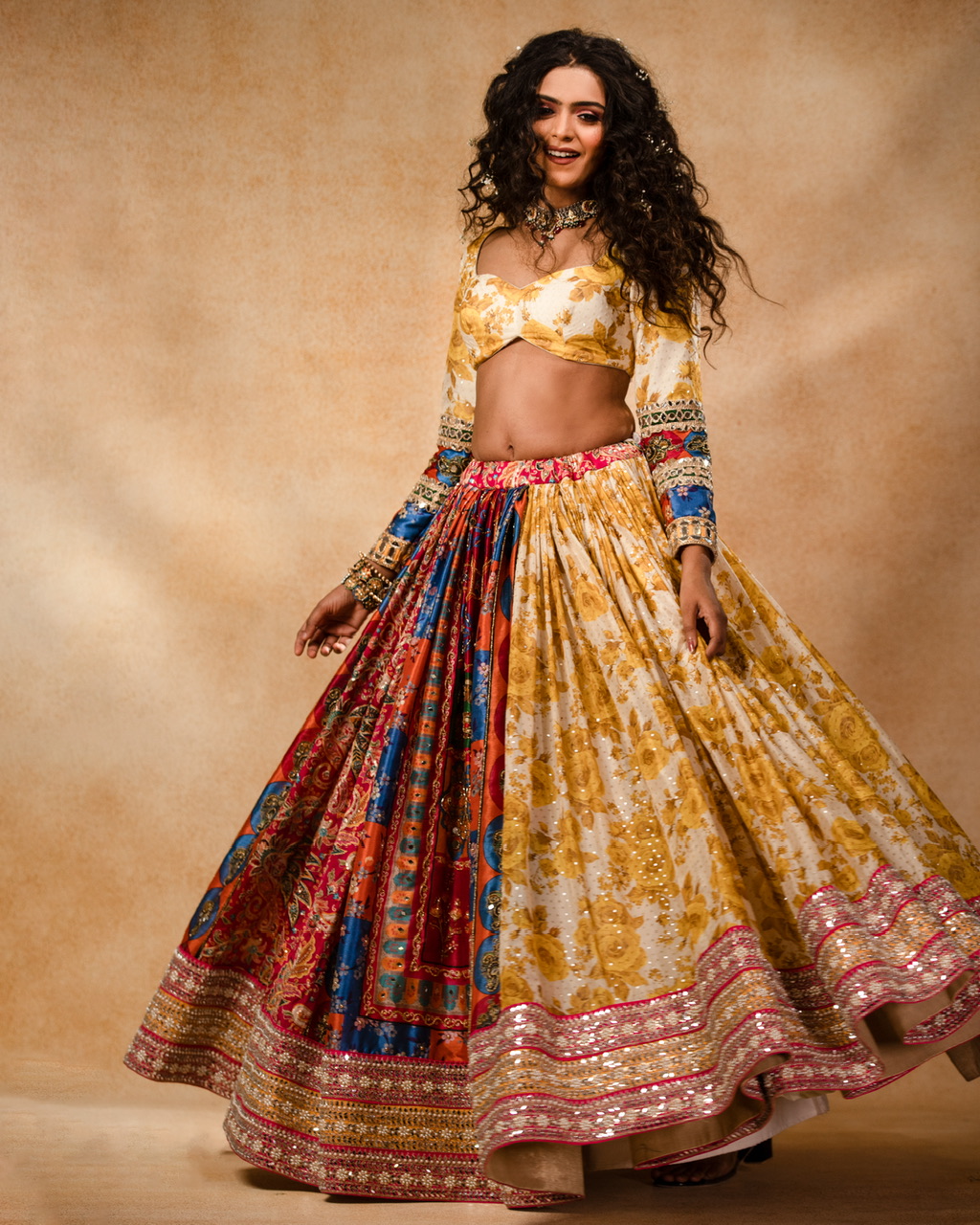 Floral lehenga 