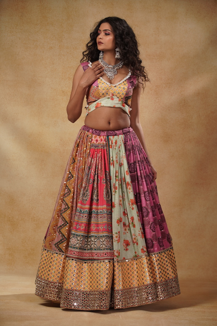 Pastel lehenga